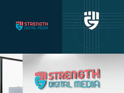 Strength Digital Media Logo Design