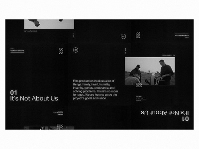 Prelude Manifesto 01 black and white brand branding film filmmaking texture type typography