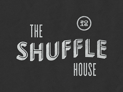 The Shuffle House Logo coffee logo typography