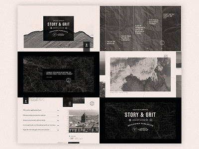 Story & Grit - Animation Storyboards after effects animation branding design film filmmaking texture typography