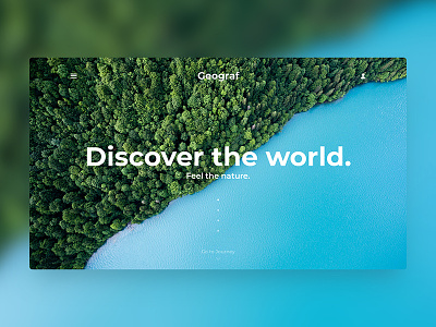 DailyUi Geography color discover nature river ui ux water website wood