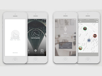 Nomade iPhone App concept