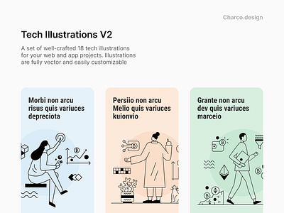 Tech illustrations ( Analytics, Mining)