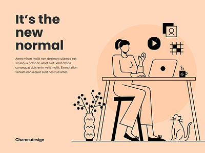 It's the new normal - Tech Illustrations