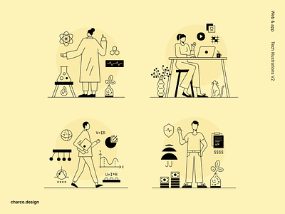 Tech-business illustrations