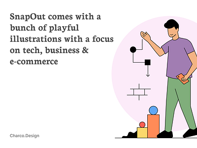 SnapOut - E-Commerce app b2b business e-commerce illustration marketing pack snapout social ui