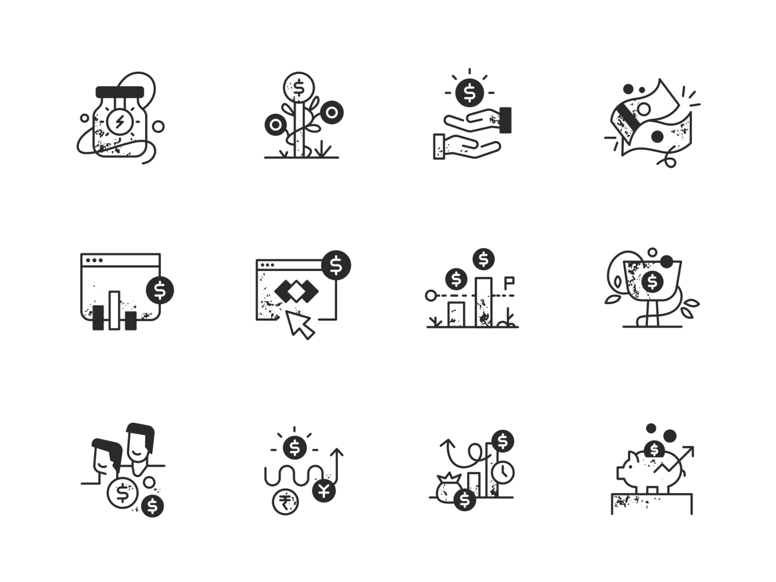 Fundraiser - Spot icons finance free download fund icons illustration money vc vector web