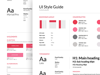 Style Guide - e-commerce app