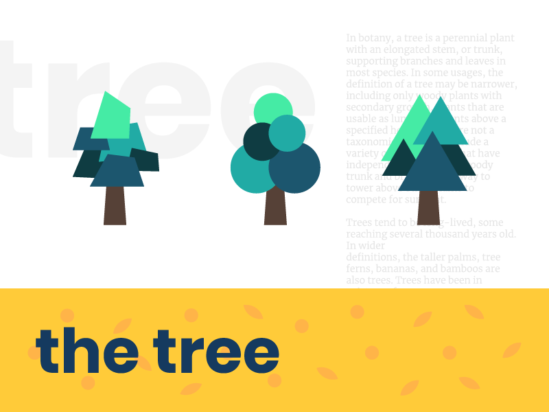 The tree poster abstract simple minimal illustration graphic vector art tree