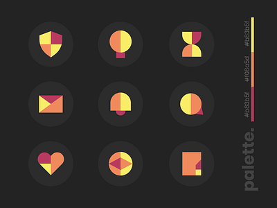 Minimal Icons abstract app art geometric graphic icons illustration minimal simple ui vector web