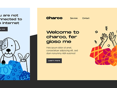Charco - Free Illustrations app design download empty free illustrations onboarding screens ui web