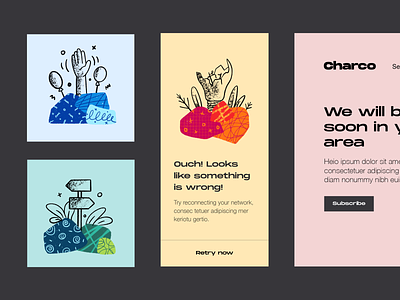 Charco - Free Illustrations for your app app design designs download empty free illustrations product ui web