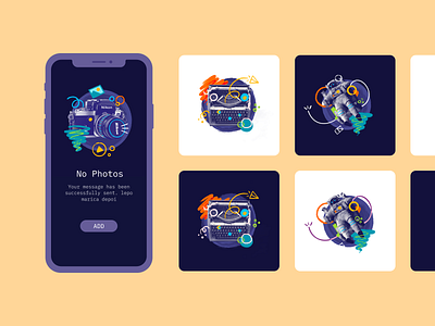 Poke Free illustrations app design free graphic illustration product ui web