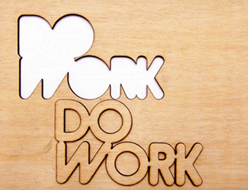 Do Work design texture type typography