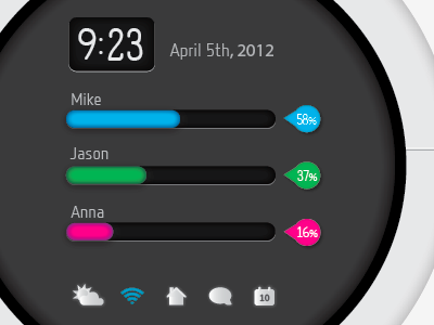 UI Concept Design II design icons illustrator interaction interface touchscreen ui
