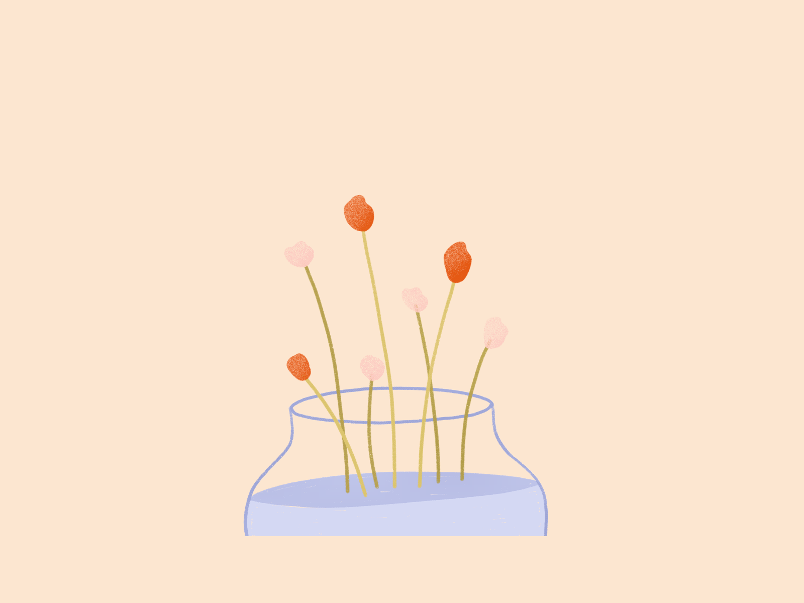 flowers animation art flower animation flowers free drawing illustration red flowers simple animation vase with flowers visual art