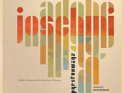 Joschmi Font Poster adobehiddentreasures bauhaus contest joschmi poster