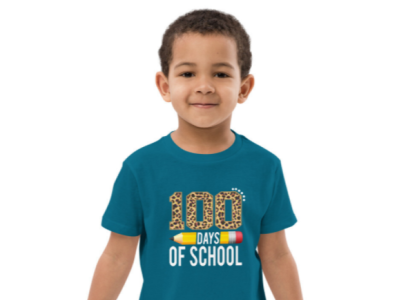 100 DAY OF SCHOOL T-SHIRT design graphic design illustration logo t shirts typography t shirt designgraphic vector