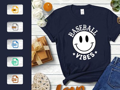 Baseball T-Shirt Design Template