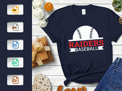 Baseball T-Shirt Design Template