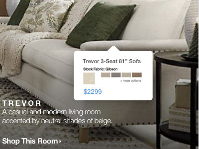 Experience Redesign for 'Room Inspiration' Crate & Barrel