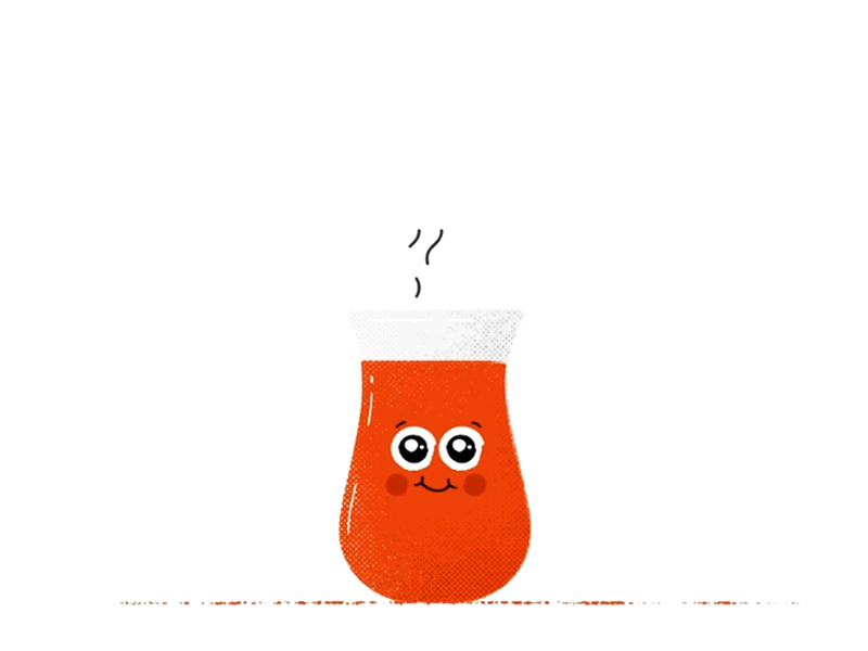 Cute Tea 2d ae after effects animated gif animation cartoon character cute daily design drink flat gif illustration loop motion graphics tea vector