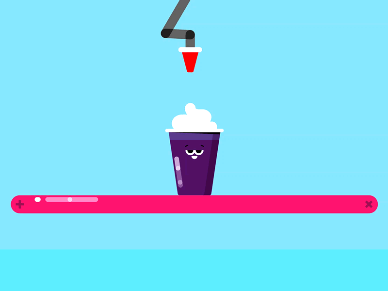 Frappuccino.. 2d ae after effects animated gif animation cartoon character coffee cute design drink flat gif illustration loop motion graphics vector