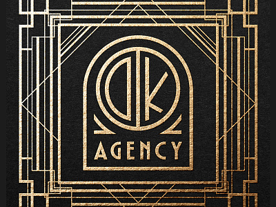 DK Agency art deco branding logo real estate realtor
