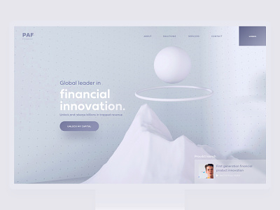 Finance Landing Page Exploration