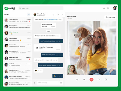 Video Calling Web App chat app chat application chatting chatting app customer service list view message web app messaging app minimal saas app saas design video calling video calling app web app web application web application design whatsapp