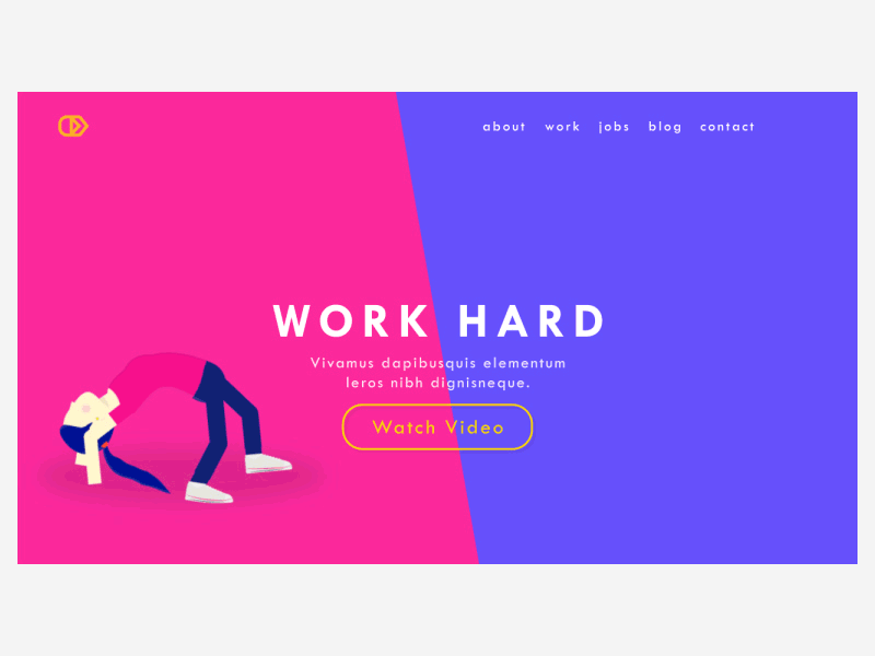 Landing Page Motion animation dailyui design concept gym website landing page motion graphics ui ux web design website