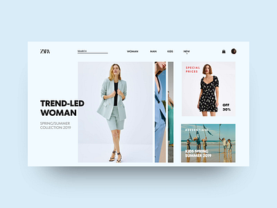 Zara Landing Page e commerce ecommerce app ecommerce design ecommerce website hero design home page homepage homepage design landing page landing page concept minimal app online shopping online store trending ui design website design zara