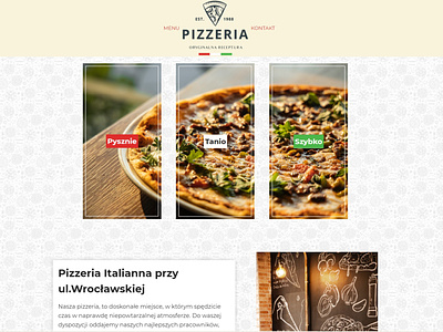 strony internetowe dla pizzerii branding design graphic design illustration logo web