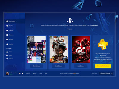 Co-Here design gaming playm playstation ux
