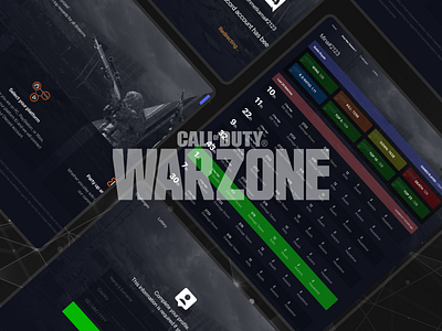 Warzone Tournament App callofduty design gaming playm ui ux