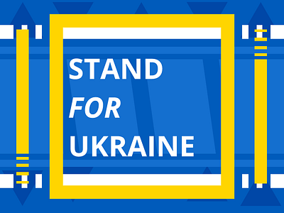 Stand for Ukraine illustration ukraine vector