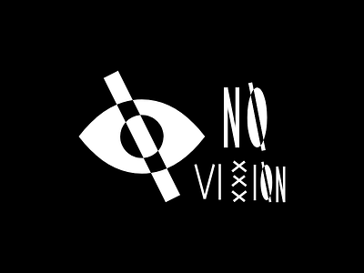 No Vision blind illustration vector