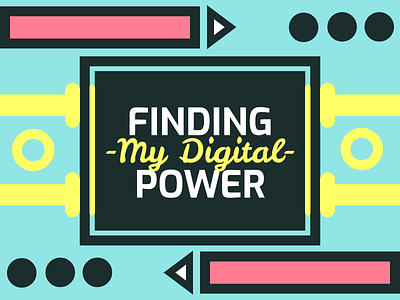 Finding My Digital Power illustration my-story vector
