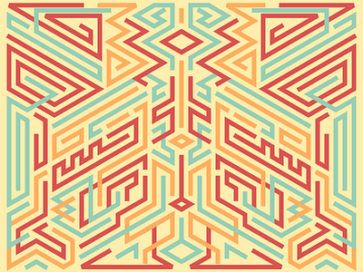 Geometric Line Art #4 geometric illustration lines vector