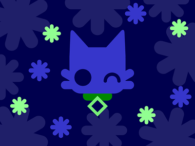 Blue x Lime Green illustration vector