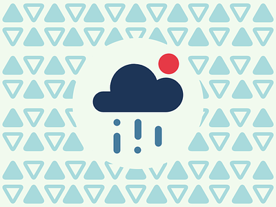 Cloudy App app illustration vector weather