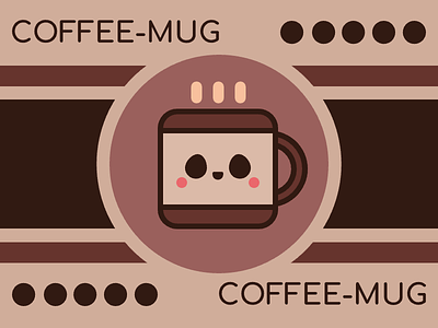 Chibi Coffee Mug illustration vector