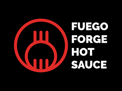 Fuego Forge Hot Sauce illustration vector