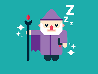 Wizard Dream illustration sleep vector wizard