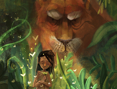The Jungle Book. Children's iilustration. artwork book character character design childrens book childrens iilustration digital illustration illustrator jungle book tiger
