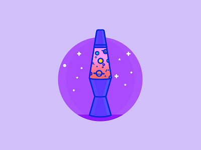 Lamp Universe icon illustration lava lamp sticker universe