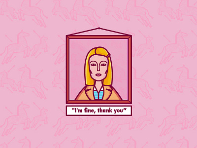 "I'm fine, thank you” character illustration movies portrait the royal tenenbaums