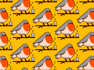 Bird animals background bird cute download free illustration ipod music pattern