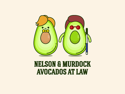 Avocados at law avocados cute daredevil food funny illustration netflix tv show