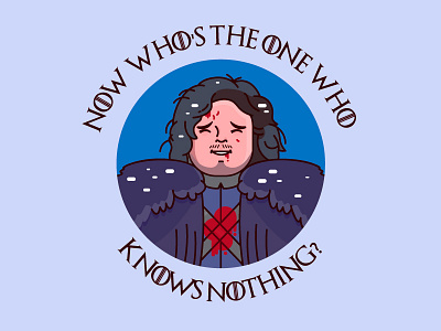 Jon Snow game of thrones got illustration jon snow portrait snow television